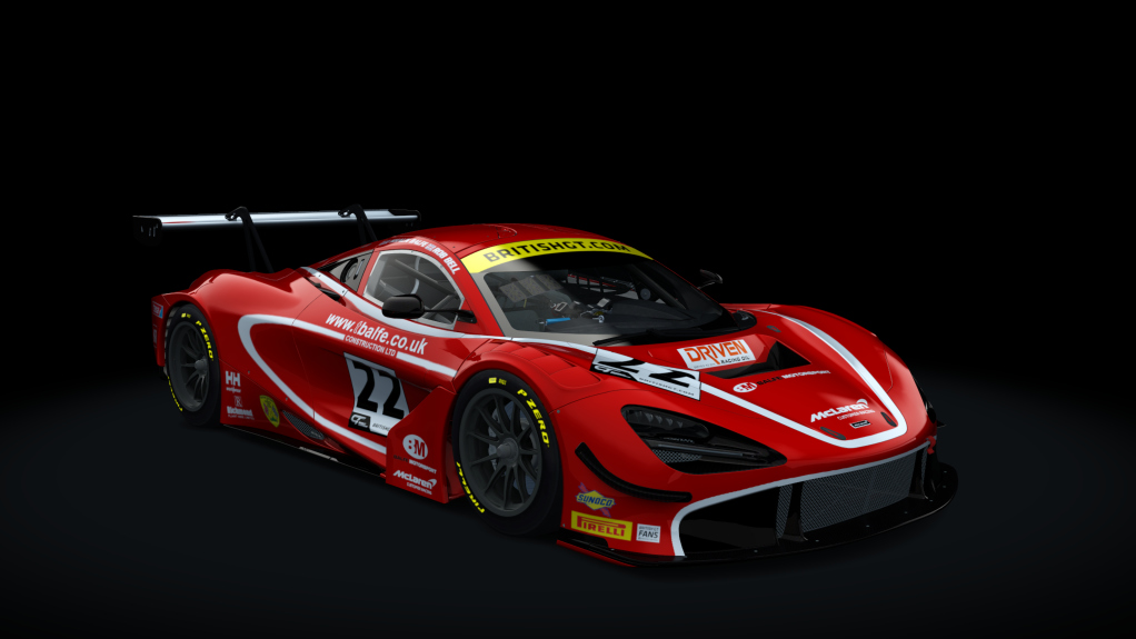 McLaren 720S GT3, skin balfe_britishgt2019