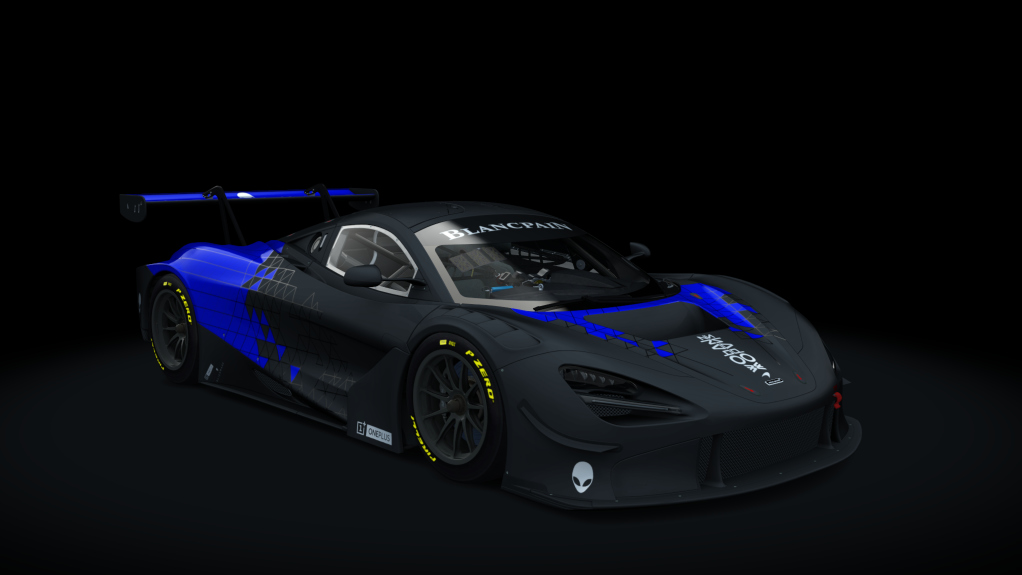 McLaren 720S GT3, skin shadowproject_blue