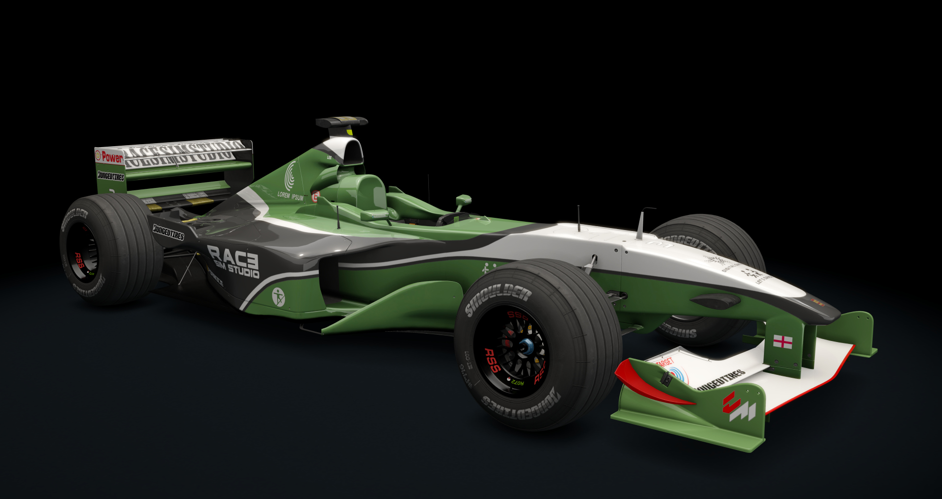 Formula RSS 2000 V10, skin 03_Lee_UK_green