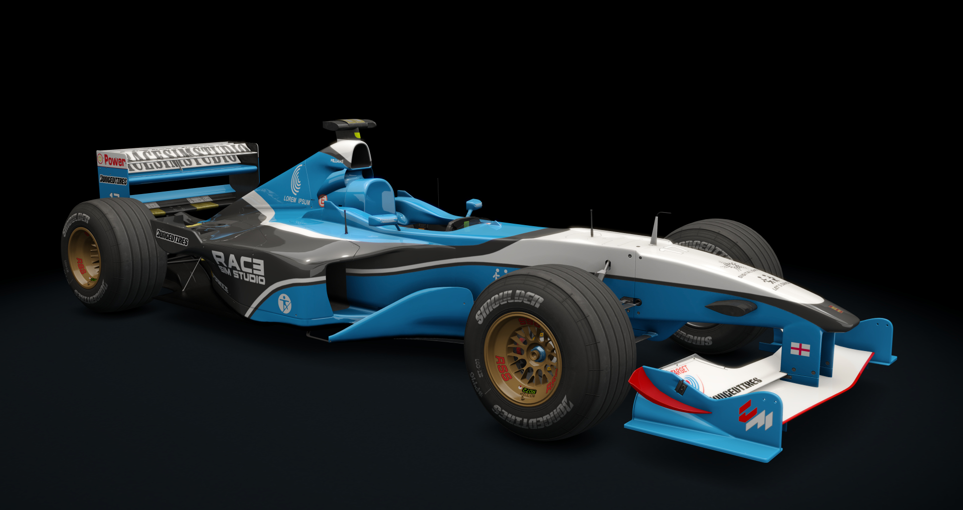 Formula RSS 2000 V10, skin 17_Williams_UK_blue