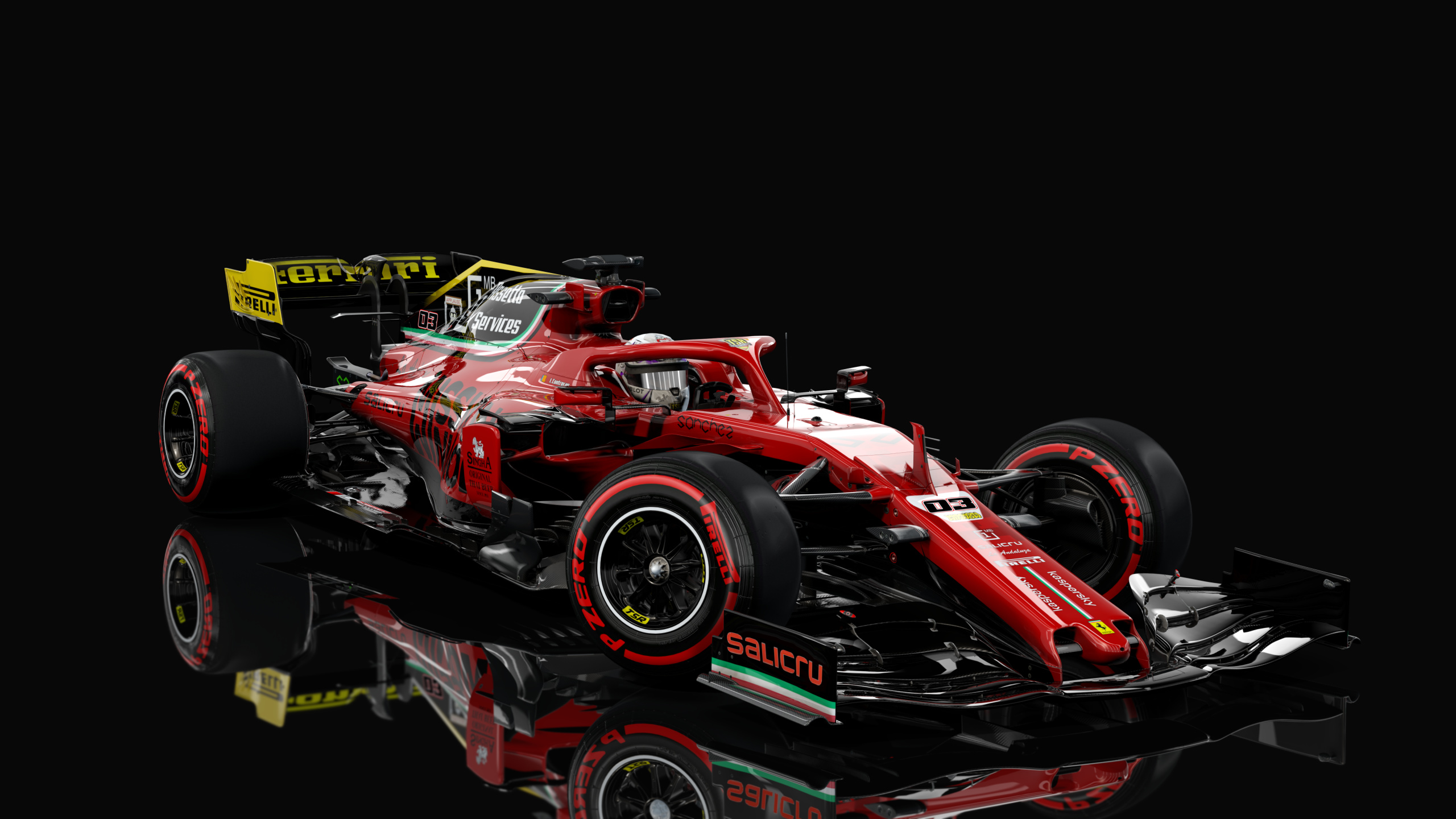 Formula Hybrid 2020, skin Ferrari_F1_Team_Powered_by_1MB_13_Israel_Contreras