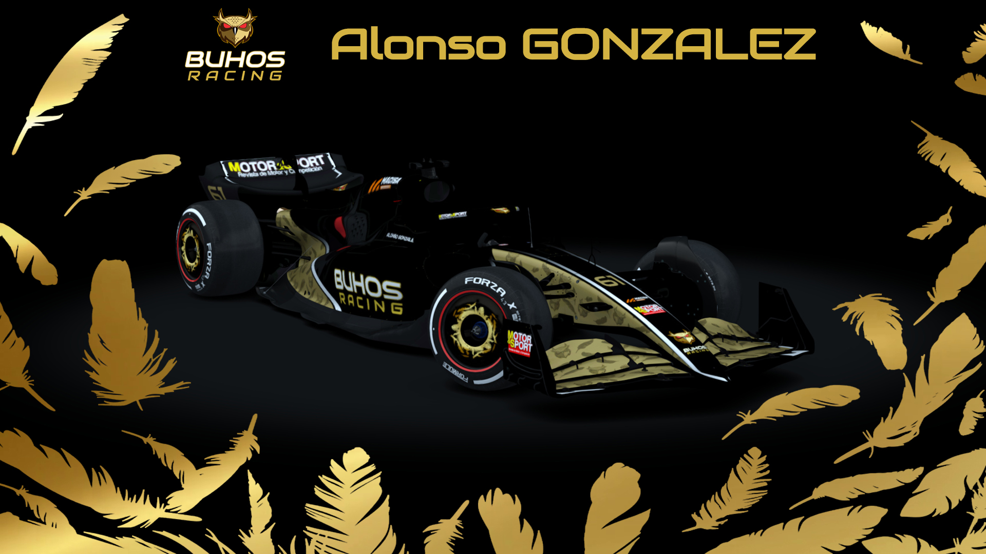 Formula Hybrid 2022, skin Buhos_Racing_Alonso