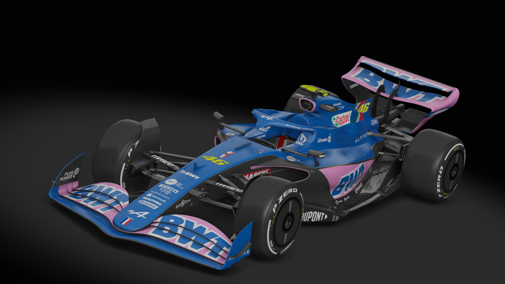 Formula Hybrid X 2022 EVO, skin Alpine F1Team_46_CesarDosil