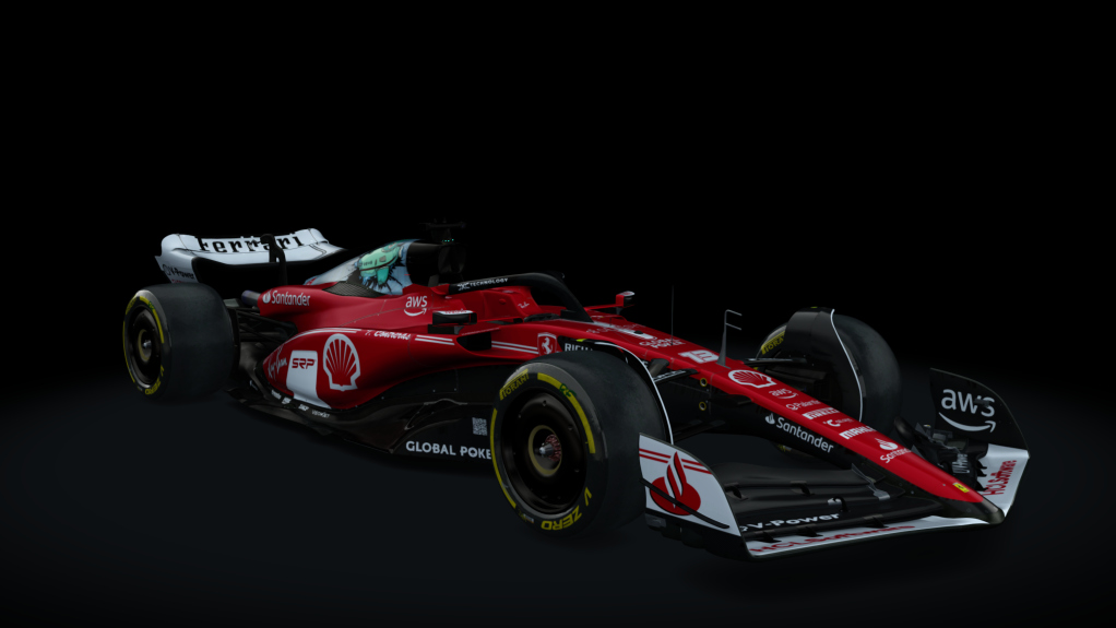 VRC Formula Alpha 2023, skin Ferrari_TSR_IsraelContreras