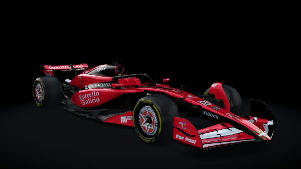 VRC Formula Alpha 2024, skin Estrella_Galicia_Racing_Team_Alberto_Vila