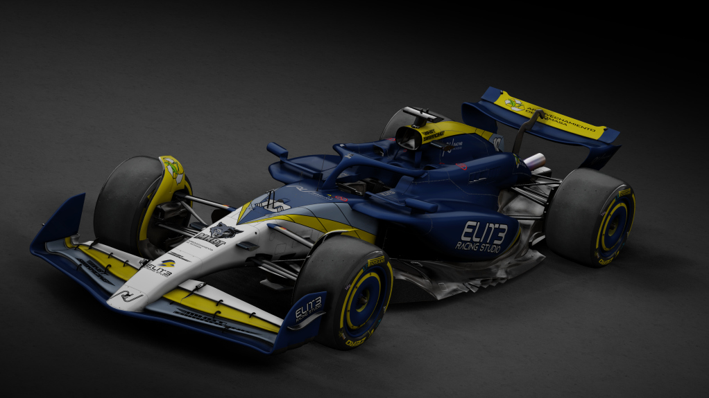 VRC Formula Alpha 2024, skin Secsoneta_F1_Team_Pau_Espina